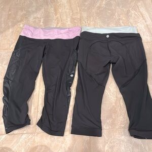 Lululemon 2 capris size 6 great condition